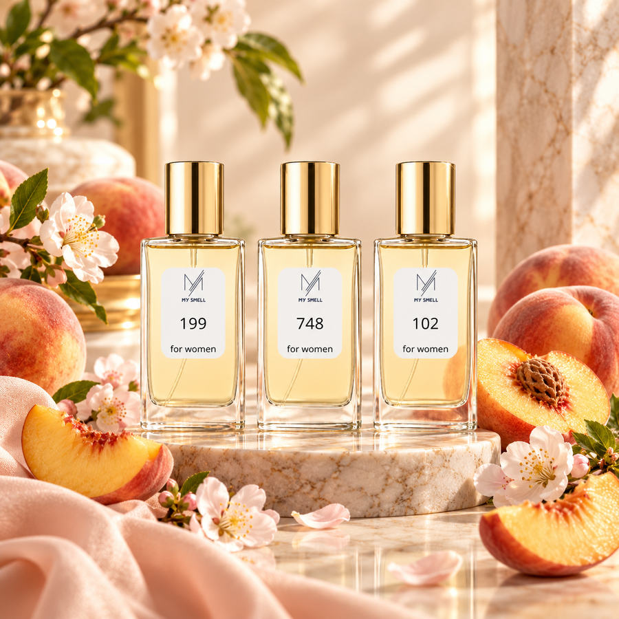 Jak pachną perfumy z nutą brzoskwini? Przykłady MY SMELL