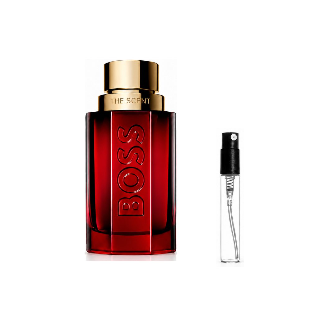 Hugo Boss BOSS The Scent Elixir Parfum Intense – odlewka perfum – flakon i identyczny atomizer wzorcowy
