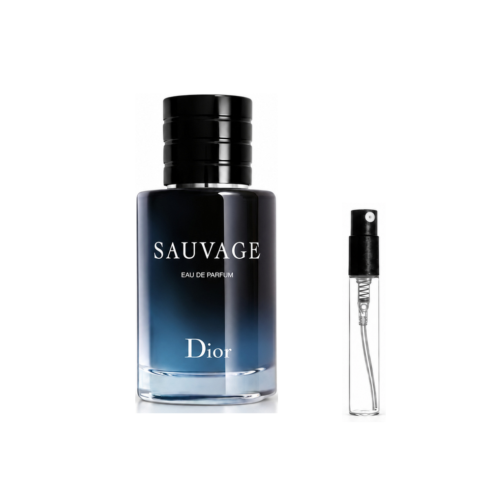 Dior Sauvage Eau de Parfum – odlewka perfum – flakon i identyczny atomizer wzorcowy