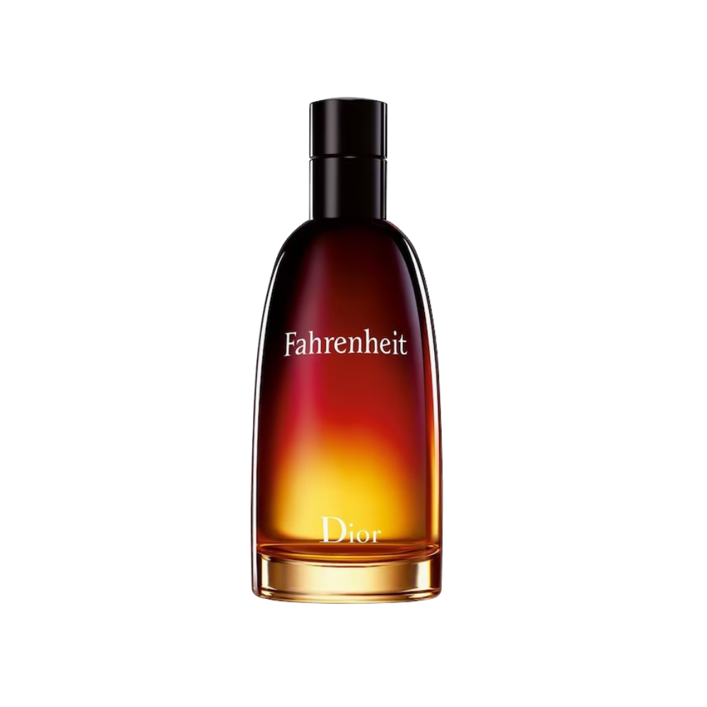 Flakon perfum Dior Fahrenheit Eau de Toilette dla mężczyzn z nutami lawendy, liścia fiołka, skóry, bursztynu i fasolki tonka.