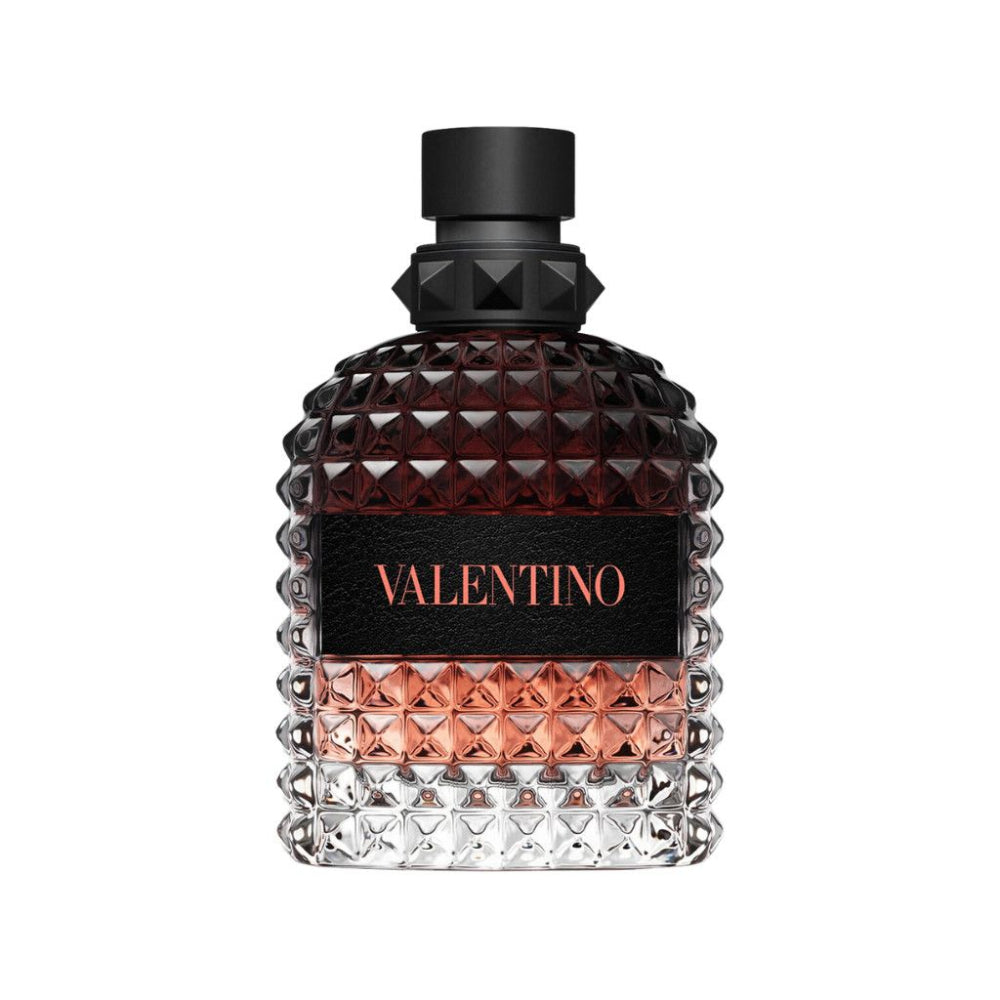 Valentino Uomo Born In Roma Coral Fantasy – flakon męskich perfum o świeżo-aromatycznym charakterze, nowoczesny zapach z nutami czerwonego jabłka, lawendy i ciepłych akordów drzewnych.