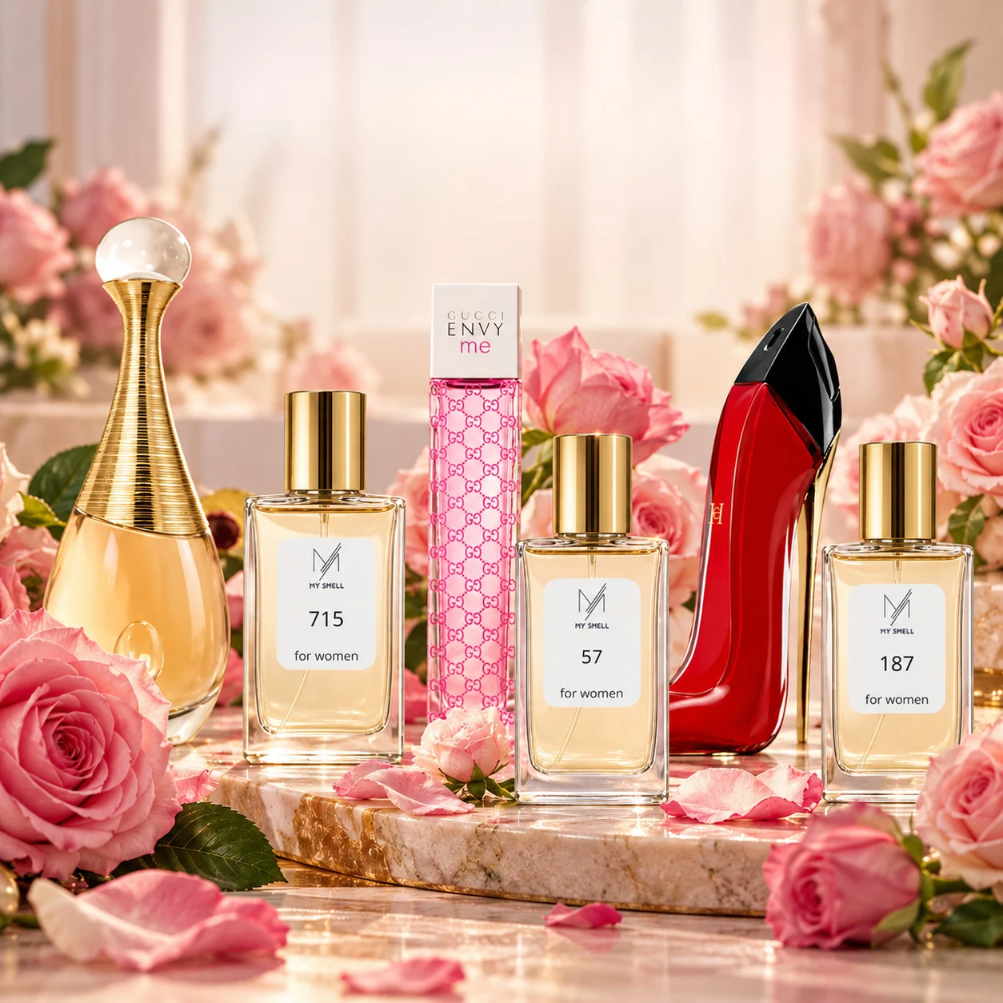 Jak pachną perfumy z nutą róży? Przykłady MY SMELL