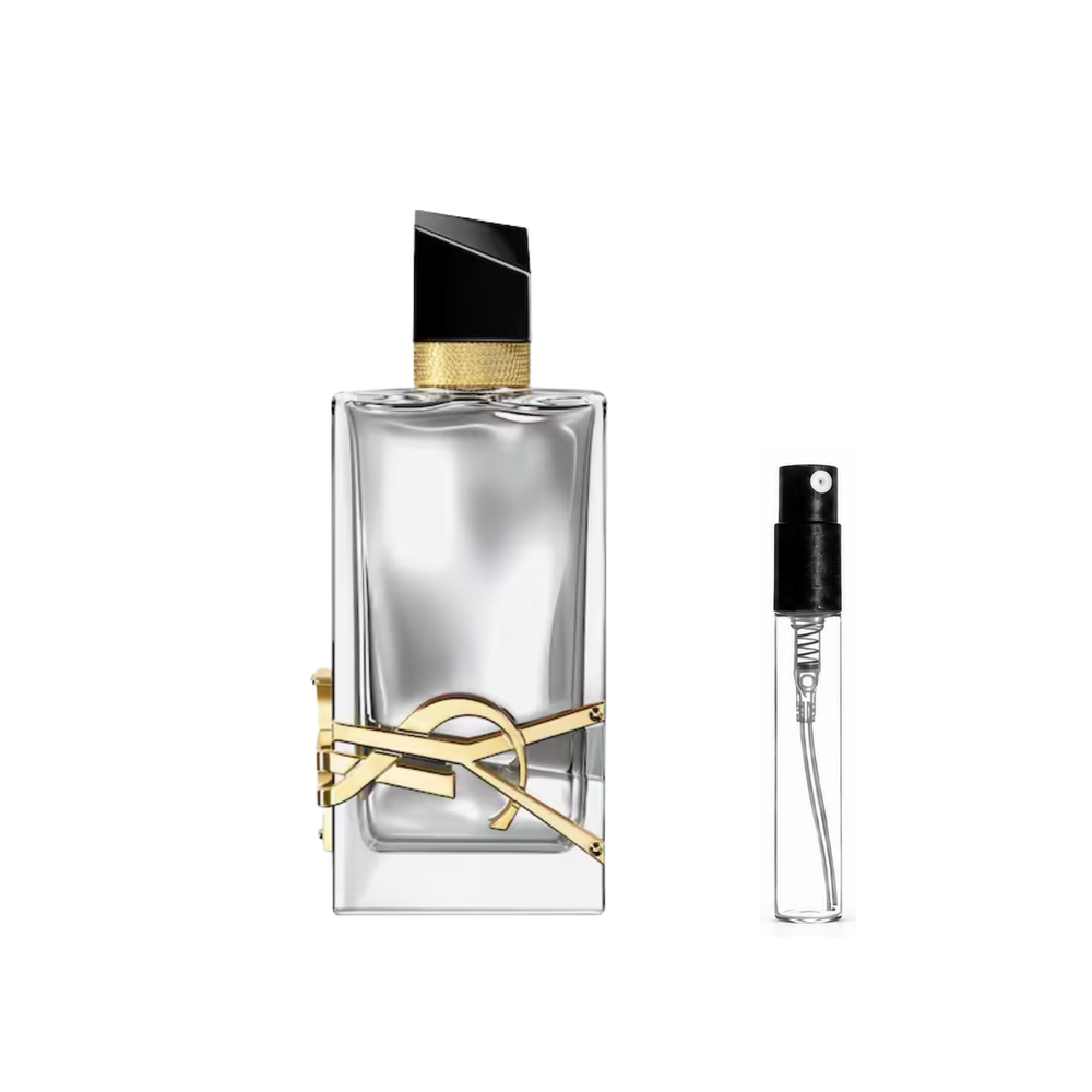 Yves Saint Laurent – Libre L’Absolu Platine Parfum – odlewka perfum – flakon i identyczny atomizer wzorcowy