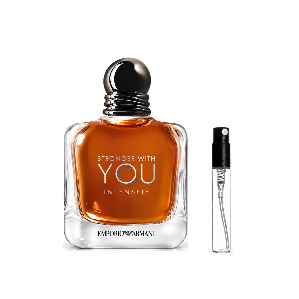 Armani Stronger With You Intensely Eau de Parfum – odlewka perfum – flakon i identyczny atomizer wzorcowy