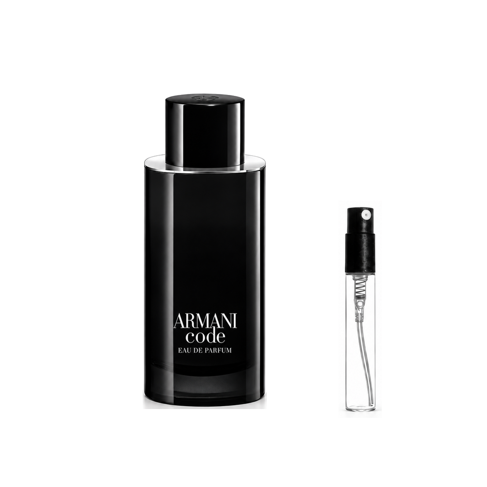 Armani Code Eau de Parfum – odlewka perfum – flakon i identyczny atomizer wzorcowy