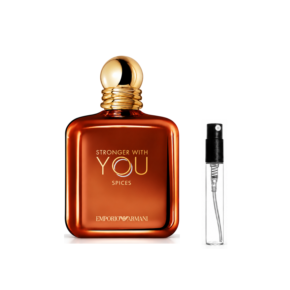 Armani Stronger With You Spices Eau de Parfum – odlewka perfum – flakon i identyczny atomizer wzorcowy