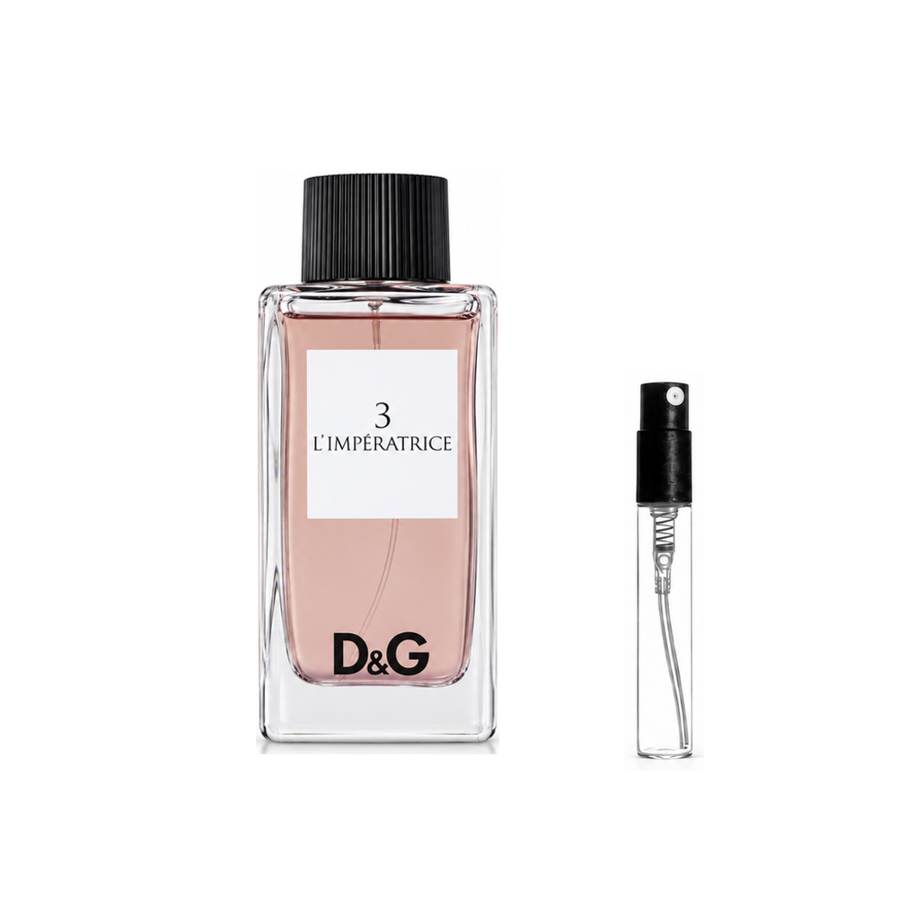 Dolce&Gabbana L´Imperatrice Eau de Toilette – odlewka perfum – flakon i identyczny atomizer wzorcowy
