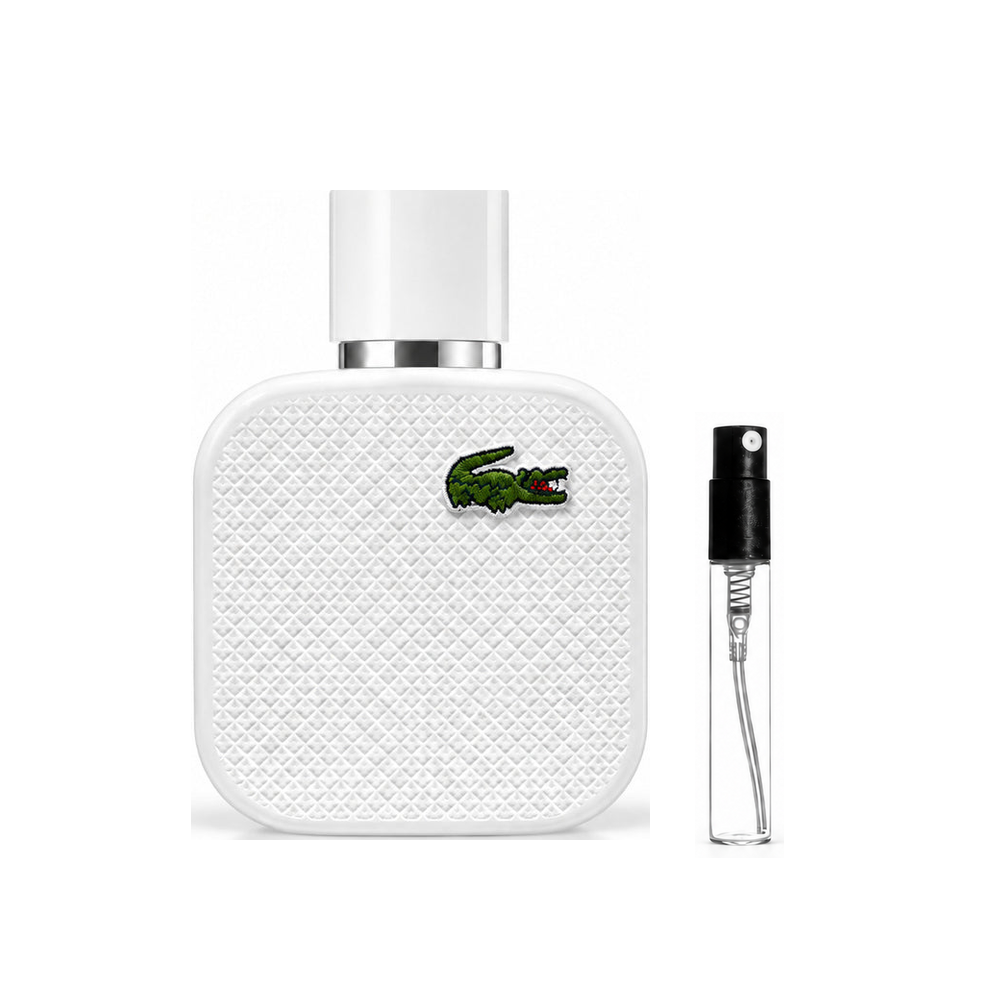 Lacoste L.12.12 Blanc Eau de Toilette – odlewka perfum – flakon i identyczny atomizer wzorcowy