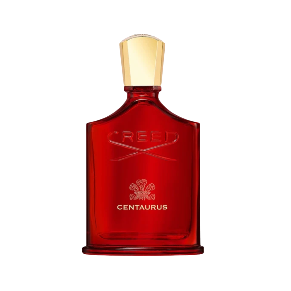 Flakon perfum Creed – Centaurus Eau de Parfum z nutami tytoń, kardamon, cynamon, różowy pieprz, geranium, drzewo sandałowe, heliotrop, jaśmin, paczula i benzoes, balsam tolu, fasola tonka, ambroksan, wanilia Bourbon.
